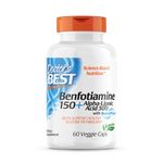 Doctors Best Benfotiamine 150 Plus Alpha-Lipoic Acid 300 Mg Vegeratian Capsules, 60 Count