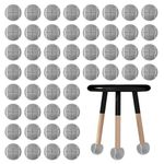 Ayearparty Precut Walker Tennis Balls Bulk Tennis Balls for Chairs Furniture Classroom Chairs Legs Floor Protector Foot Covers for Non Slip Rubber Glide Tennis Ball Coverings Gray (100)