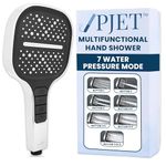 PJET Hand Shower For Bathroom | Multifunctional 7 Mode Bathroom Shower | Silicon Bathroom Hand Shower | Easy Mode Switching | Durable & Long-lasting Handheld Shower (Single-Chrome)