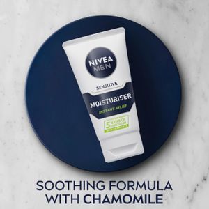 NIVEA MEN Sensitive Face Moisturiser, 75ml – Hydrating Cream