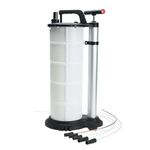 FreeTec Oil Extractor Pump Suction Pump Hand Pump with 5 Hoses Brake Bleeder 9L Liquid Suction Pump