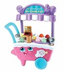 LeapFrog 600753 Scoop & Learn Ice Cream Cart, Pink, Pretend Toddler Toy for Role Play Food and Magic Ice Cream Scooper Scoop/Learn Cart Set, English Version, 2+ years