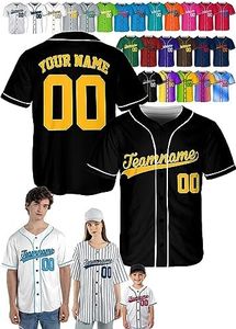 Custom Baseball Jersey - Personalized Baseball Shirt Sport Uniform for Men Women Adult Boy - Customized Make Your Own Jerseys