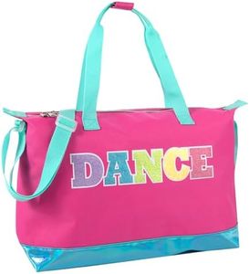 MADISON & DAKOTA Over the Shoulder Garment Dance Bags for Girls, Teen Dancers, Costumes | Glitter Dance Workout Bag