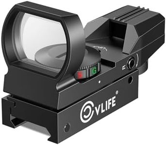 CVLIFE FoxSpook Motion Awake Multi Reticle Green & Red Dot Sight, Reflex Sight for Picatinny, Absolute Co-Witness Red Dot Optics Scope with 31×21mm Large Window