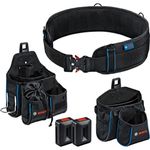 Bosch Professional ProClick Tool Belt kit with 1 x Belt 93 (Size S/M), 1 x GWT 4 Bag, 1 x GWT 2 Bag, 2 x ProClick Holders