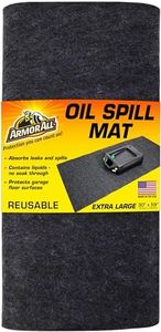 Armor All Premium Oil Spill Mat, Garage Floor Maintenance Mat (30" x 59"), Absorbent Oil Pad, Reusable, Washable, Durable, Waterproof Backing Contains Liquids, Protects Surface (USA Made)