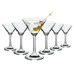 Set of 6 Classic Cocktail Glasses, Dishwasher Compatible, 150 ml