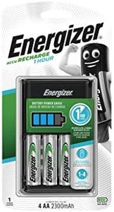 Energizer 1 Hour Charger for AA + AAA Batteries