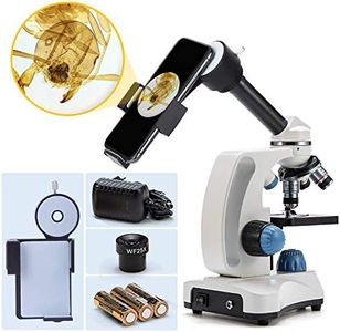 swift Microscope SW150-SPA26-5PBC,Compound Kids Microscope, 40X-1000X, Monocular Head, Glass Optics, with Cell Phone Adapter and Slides