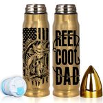 Limima Fathers Day Fishing Gifts for Men, Reel Cool Dad Fishing Bullet Tumbler Cup Mug, Gifts for Fisherman Fishermen Husband Dad Grandpa Friends, Fathers Day - Birthday Gift for Fishing Lovers