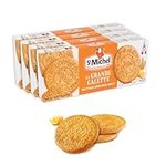 St Michel Grandes Galettes Butter Cookies Biscuits with Sea Salt 5.29oz Made In France, Pack of 4 Non-GMO total of 36 Pure Butter Cookies