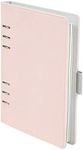 Oxford 6-Ring Professional Notebook, 7 x 9 Inch, Refillable Notebook, Writing Journal, Ivory Paper, 100 Sheets, Blush Pink Faux Leather Cover (90005)