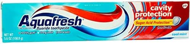 Aquafresh Cavity Protection Fluoride Toothpaste, Cool Mint 5.6 oz (Pack of 12)