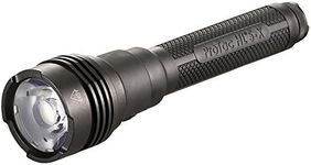 Streamlight 88074 ProTac HL 5-X 3500-Lumen Multi-Fuel Rechargeable Professional Tactical Flashlight with 4 x CR123A Lithium Batteries and Wrist Lanyard, Clear Retail Packaging, Black