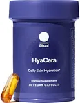 Ritual HyaCera Skin Supplement for Wrinkle Support, with Hyabest® and Ceratiq® for Skin Hydration Support, Hyaluronic Acid, Glycolipids, Ceramides, Gluten Free, Non GMO, Vanilla Essence, 30 Day Supply