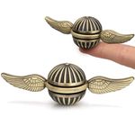 Brass Fidget Spinner Magic Orb Anxiety Toy for Kids Adults, Stress Relief Spin Fidget Hand Bearing Tri Spinner, Cool Ball Fingertip Gyro Spinning Top Novelty Gift for Xmas Valentine's Day(1PCS)