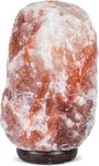 Himalayan Secrets Large Salt Lamp - Natural Pink Crystal with Wooden Base - Dimmer Cord and Bulb Included (18-22 LBS)