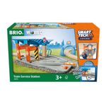 BRIO World Smart Tech Sound Service Train Station For Kids Age 3 Years Up - Presents for Children