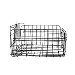 Metal wire waterproof rear bike basket, Folding Bike Basket Fit most rear bike racks.