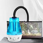 HIHELO Reptile Fogger Cool Mist Making Machine Reptile Humidifier Reptile Atomizer With Extension Hose,Lizard Tortoise Amphibian Automatic Plastic Glass Container Atomizer