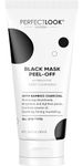 Perfect Look London Peel Off Face Masks, Intensive Purifier, Bamboo Charcoal Fighting Formula for Blackhead Removal and Deep Skin Clean, Carbon Activated for Maximum Cleansing