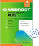 Webroot Internet Security Plus | Antivirus Software 2024 | 3 Device | 1 Year Download for PC/Mac/Chromebook/Android/IOS + Password Manager