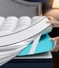 Panyu Dual Layer 4 Inch Memory Foam Mattress Topper Twin Size, 2" Cooling Gel Memory Foam & 2" Plush Pillow Top, CertiPUR-US Mattress Pad Cover Medium Support for Pressure Relief, Deep Pocket, White
