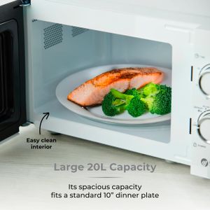 Tower 20L Microwave Oven, 800W – White