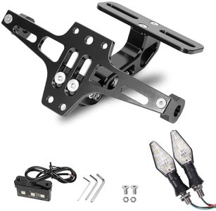 MDPROMCP CNC Aluminum Universal Adjustable Motorcycle License Plate Holder