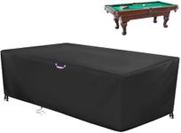 Agustone 7/8/9 Feet Pool Table Cover, Billiard Table Cover for 9FT Snooker Billiard Pool Table Heavy Duty Waterproof Cover Outdoor Indoor Protection - 112 x62 x32 inchs