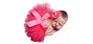 Red, Newborn Baby Tutu Clothes Skirt Headdress Flower Photo Photography Prop Outfit