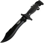 12" Tactical Bowie Survival Hunting Knife w/Sheath Military Combat Fixed Blade