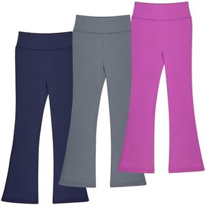 BIG ELEPHANT Girls Flare Leggings Kids Bell Bottoms High Waisted Bootcut Yoga Dance Flared Pants