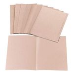 5 Star Office Square Cut Folder Non Punched Recycled 170gsm Kraft Foolscap Buff [Pack 100]