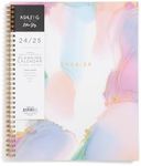 Blue Sky Ashley G for 2024-2025 Academic Year Weekly and Monthly Planner, 8.5” x 11”, Flexible Cover, Wirebound, Multi Color Smoke (133681-A25)