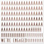 Andaz Press We're Engaged, Funny Quotes Cocktail Napkins, Rose Gold Foil, Bulk 50-Pack Count 3-Ply Disposable Fun Beverage Napkins for Engagement Party, Bridal Shower, Bar, Bachelorette Party