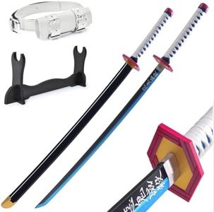 Giyu Foam Props Sword. Demon Slayer Sword,Giyu Katana -41 inchfor Role-Playing and Collection.Anime Original Texture…