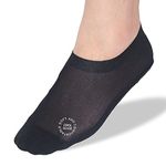 PHANOUSLY Ultra Thin Liner Socks Non Slip Nylon No Show Socks Womens Lightweight Breathable 3 & 4 & 6 Pair Packs, 4 Pairs-2black,2white, 8-11