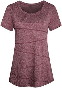 Sykooria Camiseta Deportiva Mujer Manga Corta Camisetas Básicas Mujer Verano Secado Rápido Camiseta Holgada Informal para Yoga Entrenamiento Atlético
