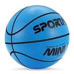 YAPASPT Small Basketball Mini Bouncy Ball for Kids,Safe and Soft to Handheld 5.5" Cute Toy Basketballs Come Deflate