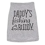 Dog Shirt Daddys Fishing Buddy Cute