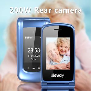 Senior Flip Phone – Large Buttons, Blue