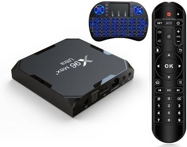 4GB 64GB X96 Max Plus Ultra TV Box Android 11 Amlogic S905X4 2.4G 5G Dual WiFi BT4.0 Support AV1 H.265 8K HDR Set Top Box with i8 Keyboard