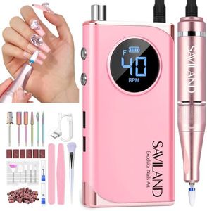 SAVILAND Nail Drill Professional for Removing Polishing Acrylic