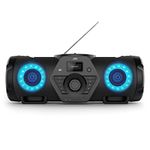 JVC RV-NB300DAB Boombox DAB Radio, Bluetooth, USB & CD Speaker System, Microphone/Guitar Input, Powerful Amplifier and Subwoofers (Black)