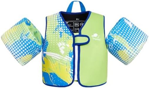 Gogokids Toddler Floaties, Kids Swim Vests for 20-50 lbs Girls and Boys, Pool Float Jackets with Arm Water Wings for 2-6 Year Old Children