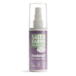 Salt of the Earth - Refillable Natural Deodorant Spray - Vegan & Cruelty Free - Certified 100% Natural Origin Ingredients - Suitable for Men, Women & Kids - Clary Sage & Mint - 100ml