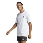 adidas Men's Essentials Single Jersey Embroidered Small Logo Tee, White, XL