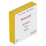 stonylab Qualitative Filter Paper, 94 mm Diameter Fast Speed Cellulose Filter Paper Circles, 25 Microns Particle Retention, 100 Packs